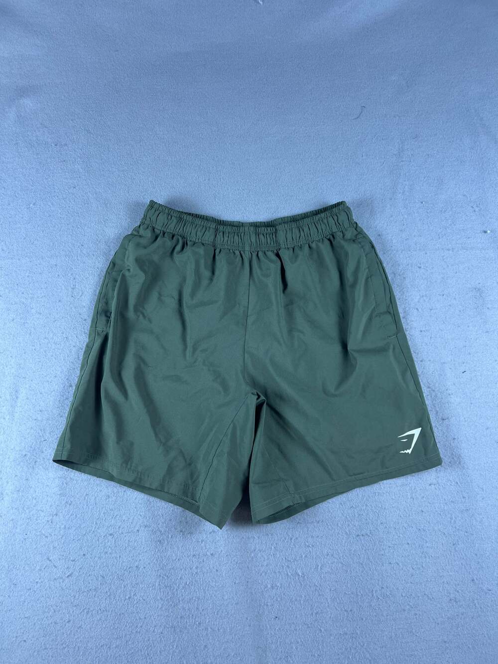 Gymshark Shorts Mens S Green Drawstring Logo Performance Athletic Training Gym